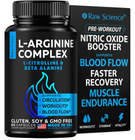 L Arginine L Citrulline Supplement Nitric Oxide Supplements for Men Complex Booster Mens Performance Supplements